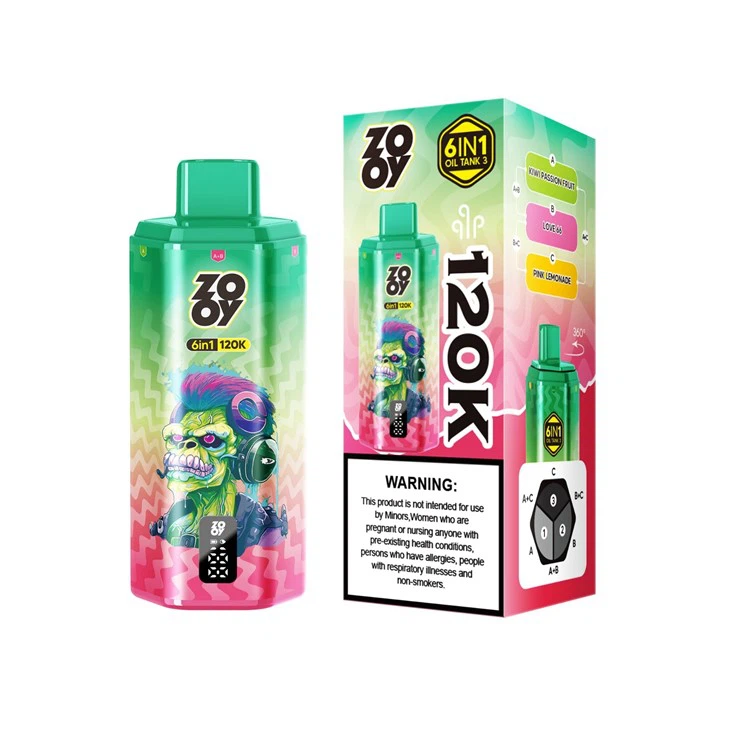 ZOOY 6 IN 1 FLAVORS 120K Wholesale E-Cigarette factory